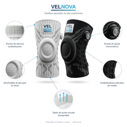 Rodillera de Compresión Ajustable Velnova